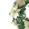 24" Pre-Decorated Gold Poinsettia & Ball Artificial Wreath